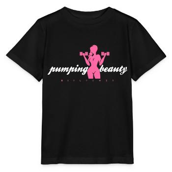 Pumping Beauty Pink - Stanley/Stella MINI CREATOR Kids’ T-Shirt - black - Front - Mikhail (115cm)