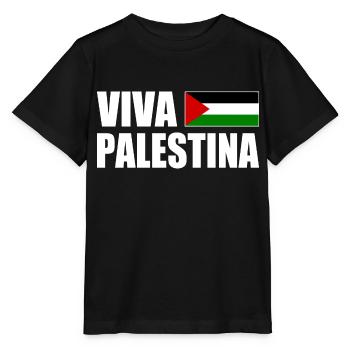Viva palestina - Stanley/Stella Kinder T-Shirt MINI CREATOR  - Schwarz - Vorne - Mikhail (115cm)