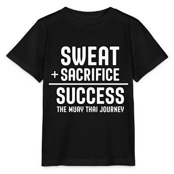 Sweat Sacrifice Succès le voyage du muay thai - T-shirt bio MINI CREATOR Stanley/Stella Enfant - noir - Devant - Mikhail (115cm)