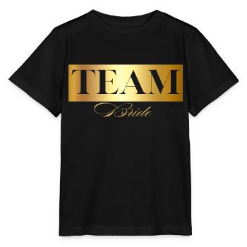 Team Braut Gold - Team Braut - Stanley/Stella Kinder T-Shirt MINI CREATOR  - Schwarz - Vorne - Mikhail (115cm)