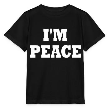 I'm peace - Stanley/Stella Kinder T-Shirt MINI CREATOR  - Schwarz - Vorne - Mikhail (115cm)