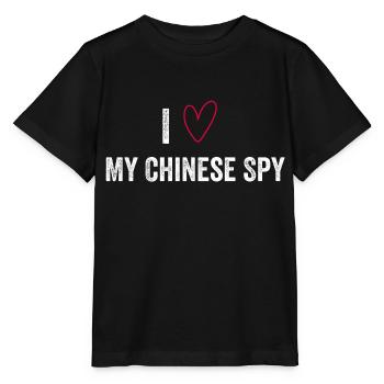 Ich liebe meinen chinesischen Spion - Stanley/Stella Kinder T-Shirt MINI CREATOR  - Schwarz - Vorne - Mikhail (115cm)