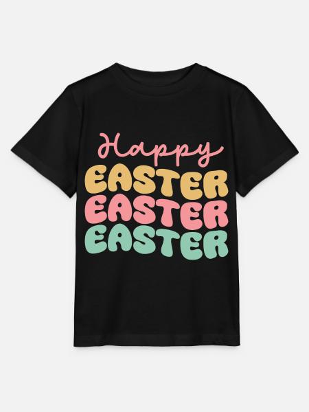 Happy Easter - Stanley/Stella Kinder T-Shirt MINI CREATOR - Schwarz