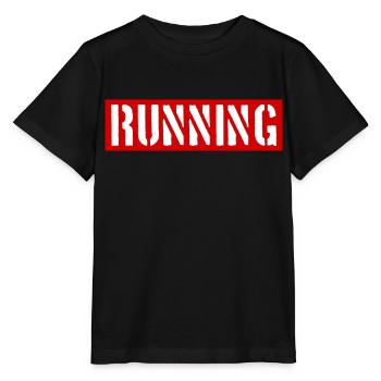 Marathon - Course à pied - Jogging - Coureur - T-shirt bio MINI CREATOR Stanley/Stella Enfant - noir - Devant - Mikhail (115cm)