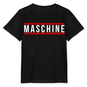 Maschine front - Stanley/Stella Kinder T-Shirt MINI CREATOR  - Schwarz - Vorne - Mikhail (115cm)