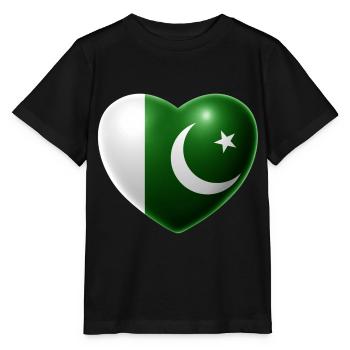 Coeur (Pakistan) - T-shirt bio MINI CREATOR Stanley/Stella Enfant - noir - Devant - Mikhail (115cm)