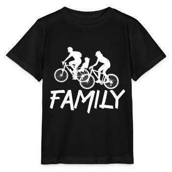 Family bike ride bike family bike - Stanley/Stella MINI CREATOR Kids’ T-Shirt - black - Front - Mikhail (115cm)
