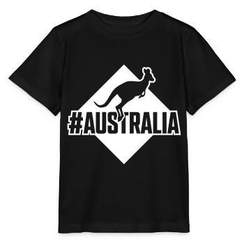 kangaroo kangaroo australia - Stanley/Stella MINI CREATOR Kids’ T-Shirt - black - Front - Mikhail (115cm)