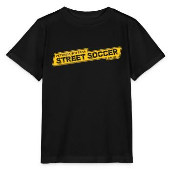 Soccer de rue depuis 2016 - T-shirt bio MINI CREATOR Stanley/Stella Enfant - noir - Devant - Mikhail (115cm)
