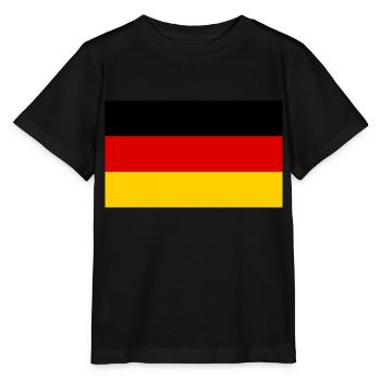 Germany flag - Stanley/Stella MINI CREATOR Kids’ T-Shirt - black - Front - Mikhail (115cm)