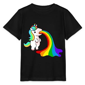 Licorne de vomi - T-shirt bio MINI CREATOR Stanley/Stella Enfant - noir - Devant - Mikhail (115cm)