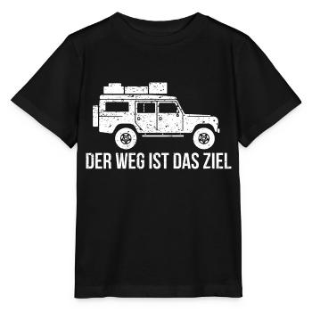 Weg ziel Geschenk Offroad Fahrzeug Geländewagen - Stanley/Stella Kinder T-Shirt MINI CREATOR  - Schwarz - Vorne - Mikhail (115cm)