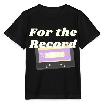 non binary for the record - Stanley/Stella MINI CREATOR Kids’ T-Shirt - black - Front - Mikhail (115cm)