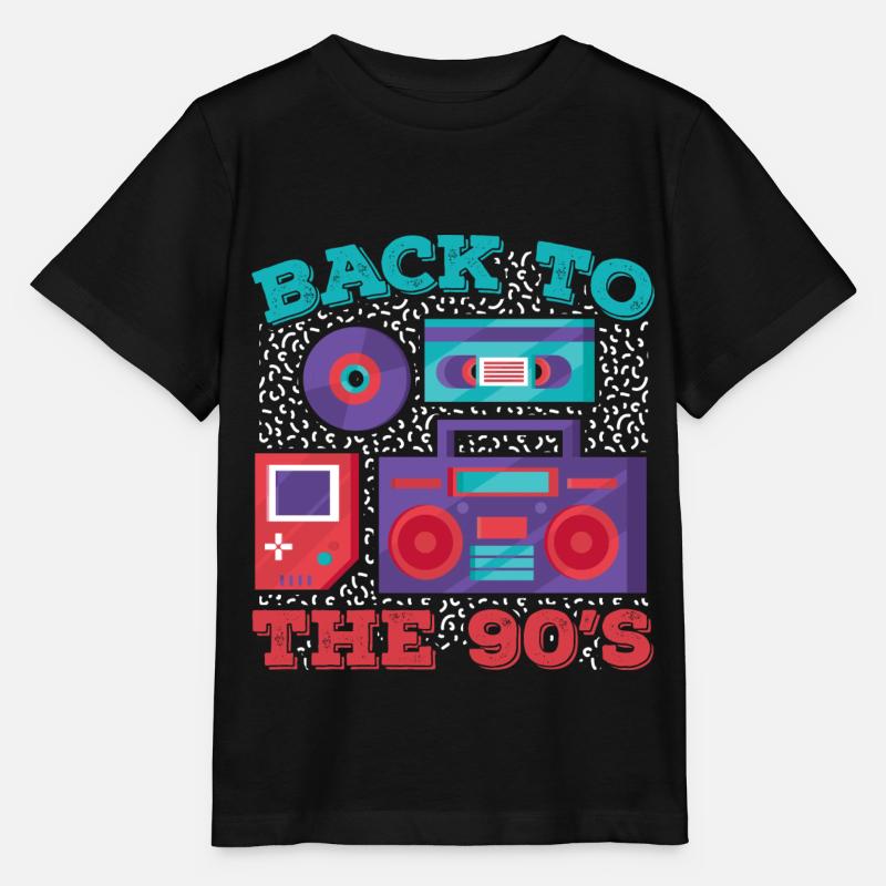 90s 90s - Stanley/Stella MINI CREATOR Kids’ T-Shirt - black