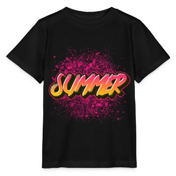 Été d’été - T-shirt bio MINI CREATOR Stanley/Stella Enfant - noir - Devant - Mikhail (115cm)