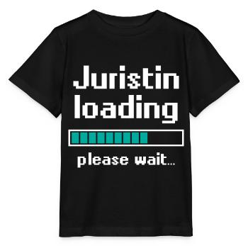 Lawyer loading law justice profession gift - Stanley/Stella MINI CREATOR Kids’ T-Shirt - black - Front - Mikhail (115cm)