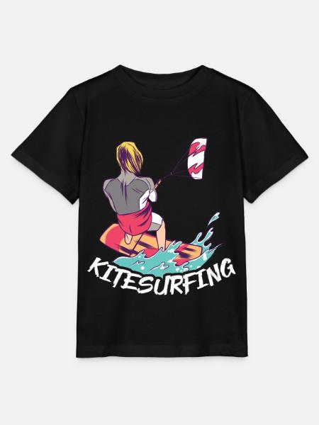 Kitesurfen Kiteboarding Kite Kiten - Stanley/Stella Kinder T-Shirt MINI CREATOR  - Schwarz