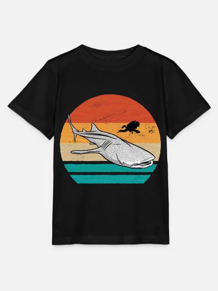 Tauchen mit Walhai - Stanley/Stella Kinder T-Shirt MINI CREATOR - Schwarz