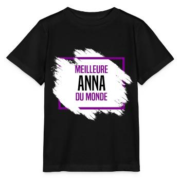 Anna - T-shirt bio MINI CREATOR Stanley/Stella Enfant - noir - Devant - Mikhail (115cm)