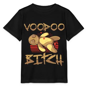 Voodoo Geschenke | Schwarze Magie Voodoo Puppe - Stanley/Stella Kinder T-Shirt MINI CREATOR  - Schwarz - Vorne - Mikhail (115cm)