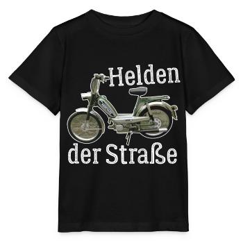 Hercules Prima 5 T-Shirt I 25 Kmh Moped - Stanley/Stella Kinder T-Shirt MINI CREATOR  - Schwarz - Vorne - Mikhail (115cm)