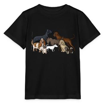 Hunde - Stanley/Stella Kinder T-Shirt MINI CREATOR  - Schwarz - Vorne - Mikhail (115cm)
