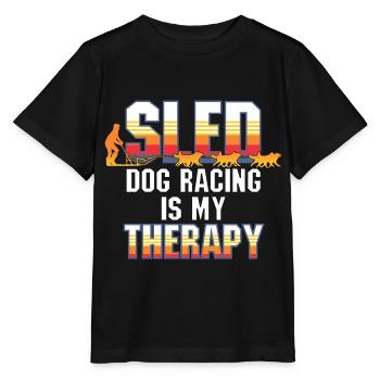 Chiens de traîneau et thérapie de traîneau - T-shirt bio MINI CREATOR Stanley/Stella Enfant - noir - Devant - Mikhail (115cm)