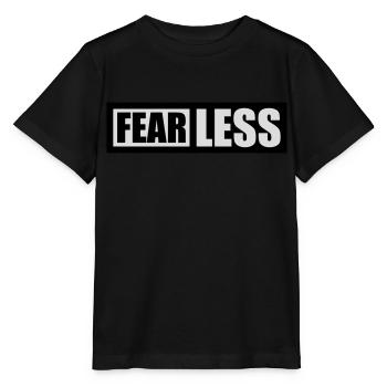 fearless Text Quote Design - Stanley/Stella MINI CREATOR Kids’ T-Shirt - black - Front - Mikhail (115cm)