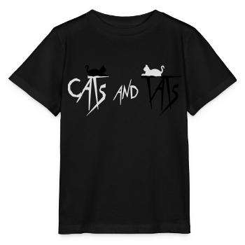 cats and tats Zitat - Stanley/Stella Kinder T-Shirt MINI CREATOR  - Schwarz - Vorne - Mikhail (115cm)