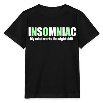 Mon travaille la nuit - T-shirt bio MINI CREATOR Stanley/Stella Enfant - noir - Devant - Mikhail (115cm)