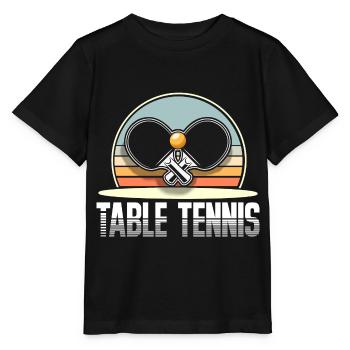 Ping-pong - T-shirt bio MINI CREATOR Stanley/Stella Enfant - noir - Devant - Mikhail (115cm)