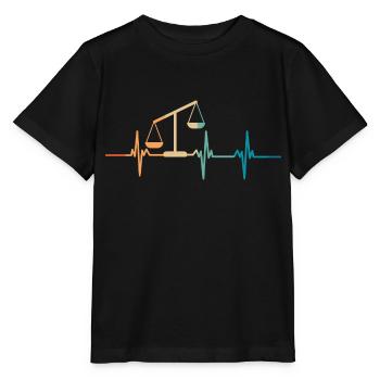 Heartbeat Balance - Stanley/Stella MINI CREATOR Kids’ T-Shirt - black - Front - Mikhail (115cm)