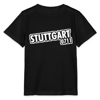 Stuttgart - 0711 - Area Code - Baden-Württemberg - Stanley/Stella MINI CREATOR Kids’ T-Shirt - black - Front - Mikhail (115cm)
