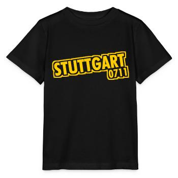 Stuttgart - 0711 - Area Code - Baden-Württemberg - Stanley/Stella MINI CREATOR Kids’ T-Shirt - black - Front - Mikhail (115cm)