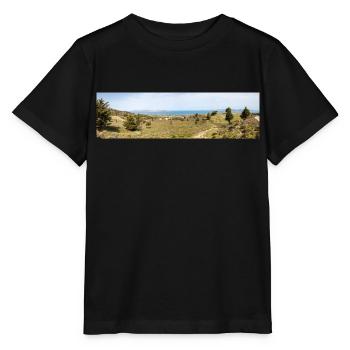 Landscape of Kos and view of the coastline - Stanley/Stella MINI CREATOR Kids’ T-Shirt - black - Front - Mikhail (115cm)