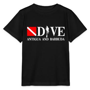 Dive - Antigua and Barbuda - Caribbean - Stanley/Stella MINI CREATOR Kids’ T-Shirt - black - Front - Mikhail (115cm)