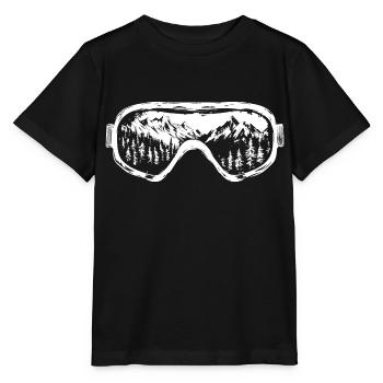 Lunettes de ski Montagnes Ski Snowboard - T-shirt bio MINI CREATOR Stanley/Stella Enfant - noir - Devant - Mikhail (115cm)