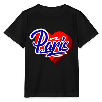 Paris - Stanley/Stella Kinder T-Shirt MINI CREATOR  - Schwarz - Vorne - Mikhail (115cm)