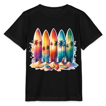Surfeurs - T-shirt bio MINI CREATOR Stanley/Stella Enfant - noir - Devant - Mikhail (115cm)