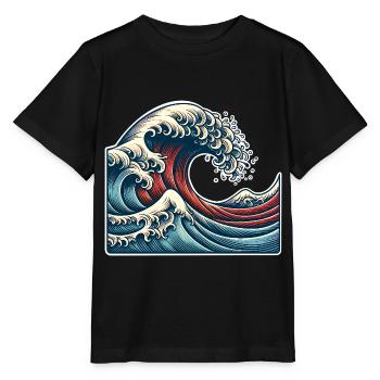 Wave - Stanley/Stella MINI CREATOR Kids’ T-Shirt - black - Front - Mikhail (115cm)