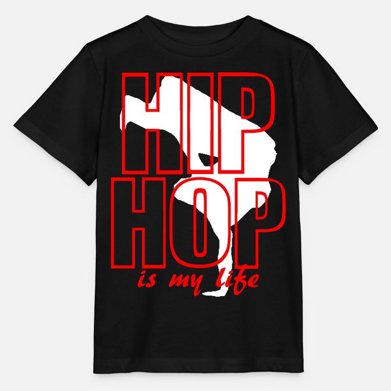 hip hop is my life - Stanley/Stella Kinder T-Shirt MINI CREATOR  - Schwarz