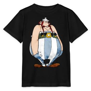 Asterix Obelix Hände In Den Taschen - Stanley/Stella Kinder T-Shirt MINI CREATOR  - Schwarz - Vorne - Mikhail (115cm)