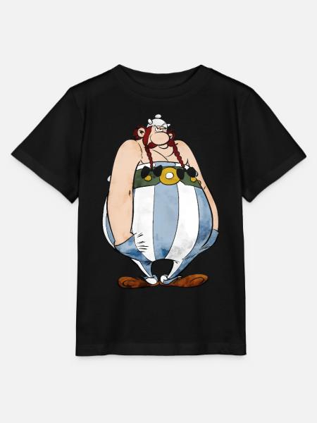 Obelix Sulking - Stanley/Stella MINI CREATOR Kids’ T-Shirt - black