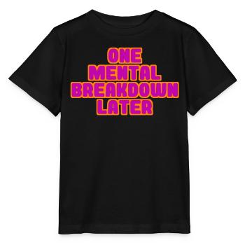 dépression mentale - T-shirt bio MINI CREATOR Stanley/Stella Enfant - noir - Devant - Mikhail (115cm)