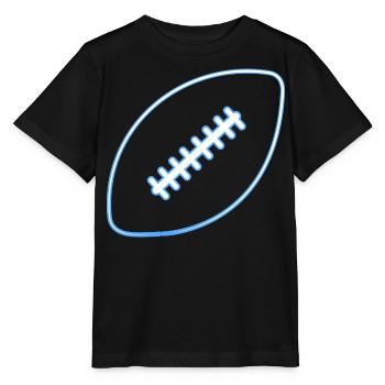 American Football Ball Flag Football Player - Stanley/Stella MINI CREATOR Kids’ T-Shirt - black - Front - Mikhail (115cm)