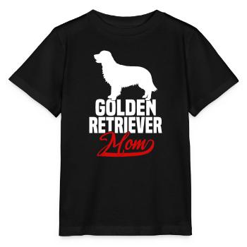Maman Golden Retriever - T-shirt bio MINI CREATOR Stanley/Stella Enfant - noir - Devant - Mikhail (115cm)