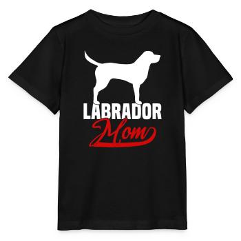 Labrador Mom - Stanley/Stella Kinder T-Shirt MINI CREATOR  - Schwarz - Vorne - Mikhail (115cm)