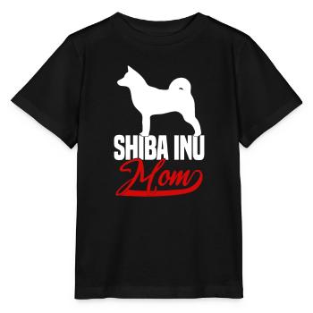 Shiba Inu Mom - Stanley/Stella MINI CREATOR Kids’ T-Shirt - black - Front - Mikhail (115cm)
