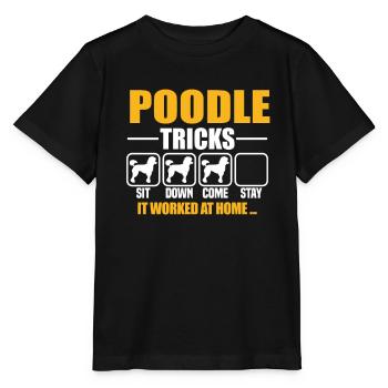 Poodle Tricks - Stanley/Stella Kinder T-Shirt MINI CREATOR  - Schwarz - Vorne - Mikhail (115cm)