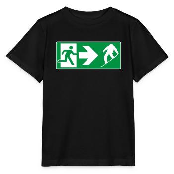 Sortie de secours Snowboard Snowboarder - T-shirt bio MINI CREATOR Stanley/Stella Enfant - noir - Devant - Mikhail (115cm)